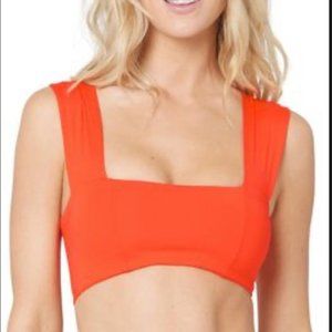 L Space Parker Reversible Bikini Swim Top Bralette Orange XL LSPAT17 New
